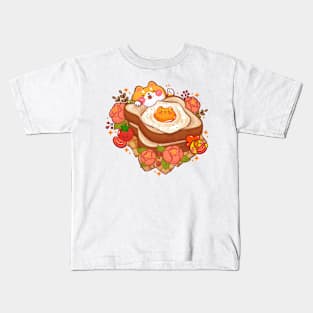 Egg Butter Toast Kids T-Shirt